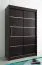 150 cm de large Armoire avec 5 casiers et 2 portes | Couleur: Noir Abbildung