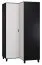 102 cm de large Armoire avec 2 portes | Couleur: Noir / Blanc Abbildung