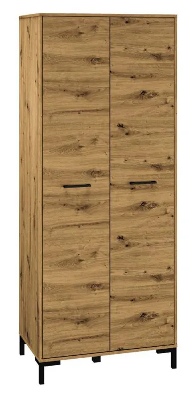 Étroite 80 cm de large Armoire avec 2 portes | Couleur: Chêne Abbildung
