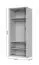 Armoire battante Neiafu 57 | 2 portes Soft-Close | Cachemire | 226 x 97 x 60 cm | Tringle et 3 étagères