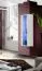Elégant mur de salon Hompland 54, Couleur : Blanc - Dimensions : 170 x 320 x 40 cm (h x l x p), avec une vitrine suspendue