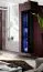 Meuble mural suspendu Hompland 08 noir | 170 x 260 x 40 cm | Design moderne, grand espace de rangement