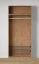 Ensemble d'armoires pour dressing - Ensemble E Aarwangen / Couleur : Chêne Puccini / Dimensions : 154 x 55 x 234 cm / Armoire ouverte / 6 compartiments / 2 paniers à linge / 2 tiroirs