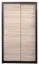 Armoire à portes coulissantes / penderie Sepatan 07, couleur : Wenge / Chêne de Sonoma - Dimensions : 210 x 150 x 60 cm (H x L x P)