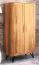 Armoire penderie portes battantes Masterton 05 | Hêtre massif huilé | 185 x 91 x 53 cm | Design haut de gamme