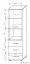 Armoire Kikori 18, couleur : chêne Sonoma - Dimensions : 190 x 50 x 40 cm (H x L x P)