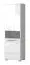 Vitrine Garim 21 blanc brillant | 193 x 60 x 40 cm | Design moderne, éclairage LED, système Soft-Close