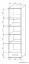 Vitrine Kavieng 25 | Chêne / Blanc | 200 x 50 x 40 cm | Design moderne et fonctionnel