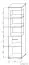 Vitrine Kikori 16, couleur : chêne Sonoma - Dimensions : 190 x 50 x 40 cm (H x L x P)