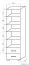 Étagère Ciomas 17, Couleur : Chêne de Sonoma / Gris - Dimensions : 190 x 50 x 40 cm (H x L x P)