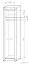 Armoire Kundiawa 37, couleur : chêne Sonoma clair / chêne Sonoma foncé - Dimensions : 200 x 50 x 58 cm (H x L x P)