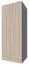 Armoire à portes battantes / penderie Kisaran 16, couleur : Chêne de Sonoma - Dimensions : 200 x 80 x 55 cm (H x L x P)