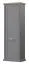 Armoire Lotofaga 05 | Gris / Noyer | 193 x 65 x 38 cm | Design moderne et finition soignée