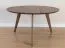 Table basse ronde en chêne massif | 90 cm diamètre | Finition Tabacco | Erdre 04 | 90 x 90 x 48 cm