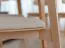 Chaise Doustre 08 rembourrée | Bois de hêtre massif | Design moderne et épuré | 80 x 46 x 43 cm | Beige