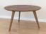 Table basse ronde en chêne massif | 90 cm diamètre | Finition Tabacco | Erdre 04 | 90 x 90 x 48 cm
