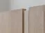 Meuble TV / Couleur : chêne naturel / Bois massif / Chêne huilé / Pierre de travertin / 180 x 46 x 56 cm / Panneau arrière : HDF / Éclairage LED inclus