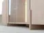 Meuble TV / Couleur : chêne naturel / Bois massif / Chêne huilé / Pierre de travertin / 180 x 46 x 56 cm / Panneau arrière : HDF / Éclairage LED inclus