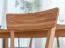 Chaise en chêne massif | Assise rembourrée beige | Design élégant | 85,5 x 46,5 x 50 cm | Finition huilée