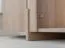 Meuble TV / Couleur : chêne naturel / Bois massif / Chêne huilé / Pierre de travertin / 180 x 46 x 56 cm / Panneau arrière : HDF / Éclairage LED inclus