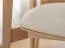 Chaise Doustre 08 rembourrée | Bois de hêtre massif | Design moderne et épuré | 80 x 46 x 43 cm | Beige