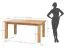 Table à manger extensible Barse 03 | Jusqu’à 250 cm | Chêne massif huilé | Plateau 4 cm | 75 x 160 x 90 cm