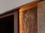 Vitrine design 1 porte vitrée Sienne 12 | Chêne sauvage massif | 115 x 135 x 37 cm | 3 portes | LED intégrée