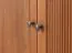 Penderie / Armoire à portes battantes / Pin finlandais massif / Veinage naturel / Couleur : Chêne / Style classique et moderne / Dimensions : 212,5 x 129 x 63 cm