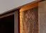 Commode Sienne 06 | 2 portes basculantes | Push-to-open | Chêne sauvage massif | Finition Tabacco huilée | Éclairage LED | 6 compartiments