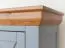 Buffet 2 tiroirs Gimone 04 | Pin finlandais massif | Soft-close | Gris classique | 85 x 200 x 41 cm | 6 compartiments
