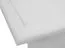 Table basse Gyronde 06 en pin massif blanc | Grande capacité | 122 x 71 x 48 cm | Poignées métal argenté | Soft Close