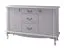 Commode Bignona 08 pin blanc | 2 portes, 3 tiroirs | 89 x 140 x 47 cm | Design rustique
