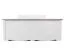 Lit double Gyronde 20 | Pin massif laqué blanc | 180 x 200 cm | Élégance intemporelle