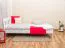 Lit enfant ou adolescent en pin massif blanc A21 | 120 x 200 cm | Design moderne | Incl. sommier