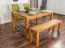 Table repas en hêtre massif huilé | Style naturel moderne | 140 x 90 cm | Wooden Nature 114
