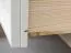 Commode Gyronde 01 | Pin massif laqué blanc | 85 x 130 x 45 cm | Style campagnard élégant