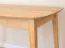 Table à manger rectangulaire en chêne massif huilé | Extensible de 120 à 165 cm | Rallonge intégrée 45 cm | 80 x 120 cm | Série Erdre 12
