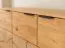 Commode Rania 15 | Système Soft Close | 84 x 154 x 39 cm | Chêne naturel massif huilé | 4 compartiments spacieux | Poignées métal noir