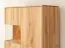 Vitrine Rania 03 | 2 portes | 7 étagères | 10 compartiments | 147 x 83 x 39 cm | Soft-Close | LED | Chêne massif naturel
