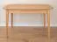 Table à manger rectangulaire en chêne massif huilé | Extensible de 120 à 165 cm | Rallonge intégrée 45 cm | 80 x 120 cm | Série Erdre 12