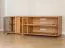 Meuble TV Sienne 10 | 60 x 185 x 43,5 cm | Chêne sauvage massif huilé & brossé | Verre teinté | Éclairage LED | Grand espace de rangement