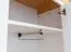 Ensemble entrée complet Bresle 4 pièces | Blanc/Naturel | Tronc, miroir, penderie, armoire | Style maison de campagne