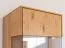 Vitrine Sienne 01 en chêne sauvage huilé | 205 x 43 x 37 cm | 1 porte gauche | 6 compartiments | Push-to-open