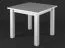 Table à manger Lagopus 21 en pin massif blanc | Design épuré | 80 x 80 cm | Stabilité optimale