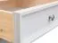 Coiffeuse Gyronde 35, pin massif, laqué blanc - 85 x 93 x 45 cm (H x L x P)