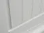 Armoire Gyronde 33, pin massif, laqué blanc - 147 x 108 x 45 cm (H x L x P)
