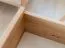 Commode Minnu 03 en chêne sauvage massif naturel | 90 x 110 x 40 cm | 3 tiroirs Soft-Close | 1 niche ouverte | Finition huilée