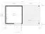 Abri de jardin Kiel 02 avec toit rapporté, plancher inclus, gris clair laqué - en éléments de 19 mm, surface au sol : 5,10 m², toit plat