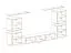 Meuble mural Balestrand 221 | Chêne Wotan & Noir | 160 x 320 x 40 cm | Grand espace de rangement