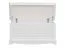 Coffre de rangement Gyronde 38 | Pin massif laqué blanc | 51 x 112 x 45 cm | Style maison de campagne